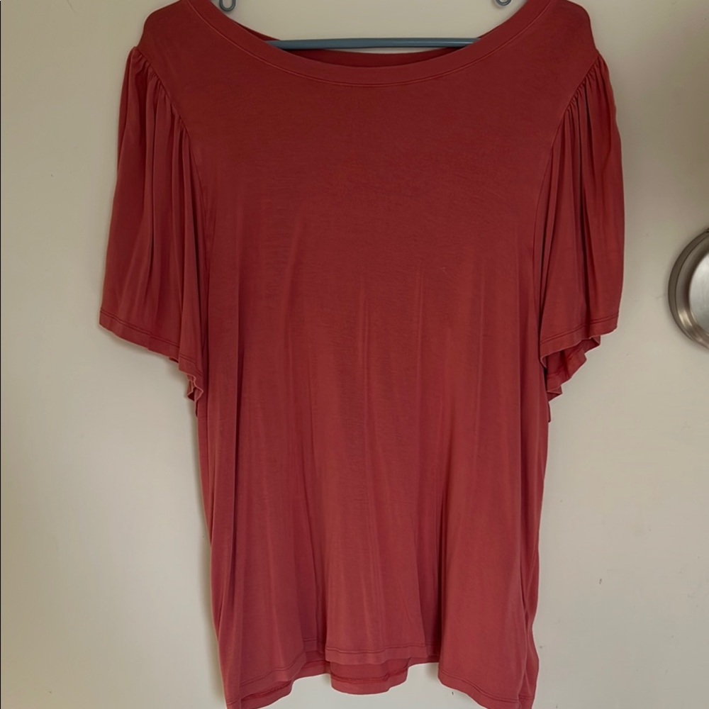 GAP Women's Blouse in Coral Red